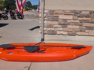 Lifetime Daylite 80 sit-on-top kayak in orange