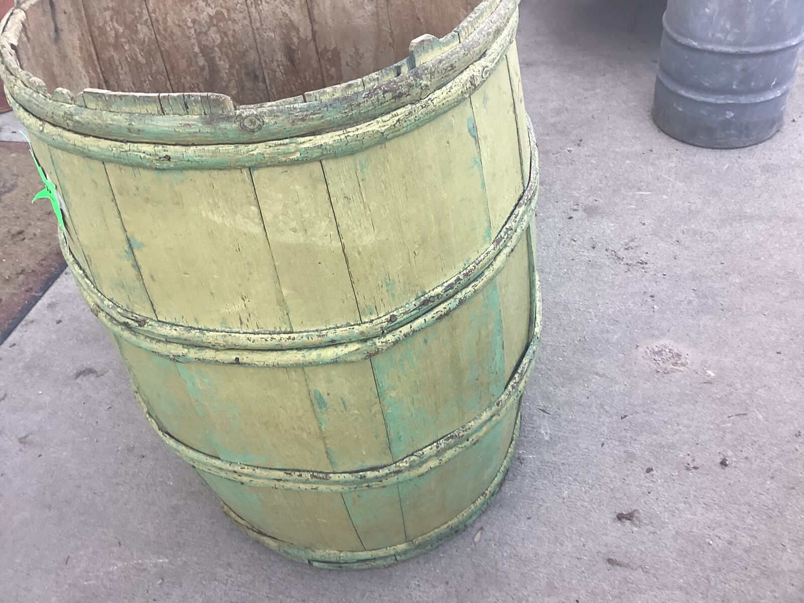 Old mercantile barrel.