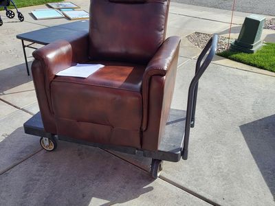 Power Leather Recliner w/Recliner Head Rest
