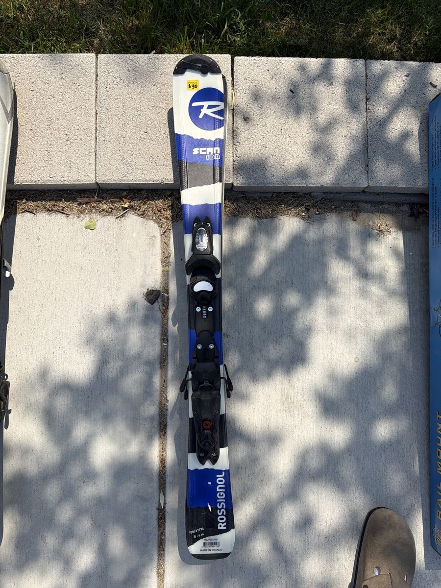Rossignol Scan 100 Skis with Bindings - 108/67/94 R:6m - Made in France