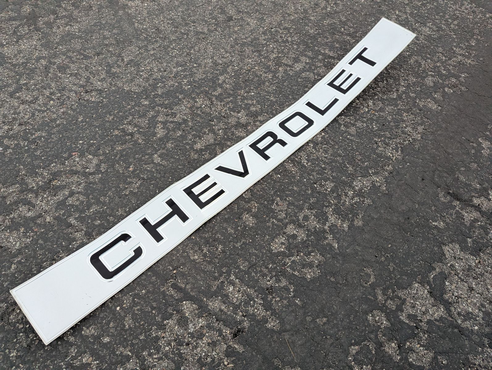 Chevrolet Tailgate or Bumper Script Panel 64 x 6 Large Display Piece