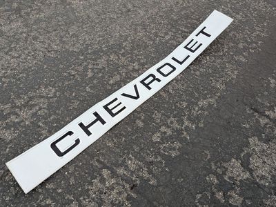 Chevrolet Tailgate or Bumper Script Panel 64 x 6 Large Display Piece