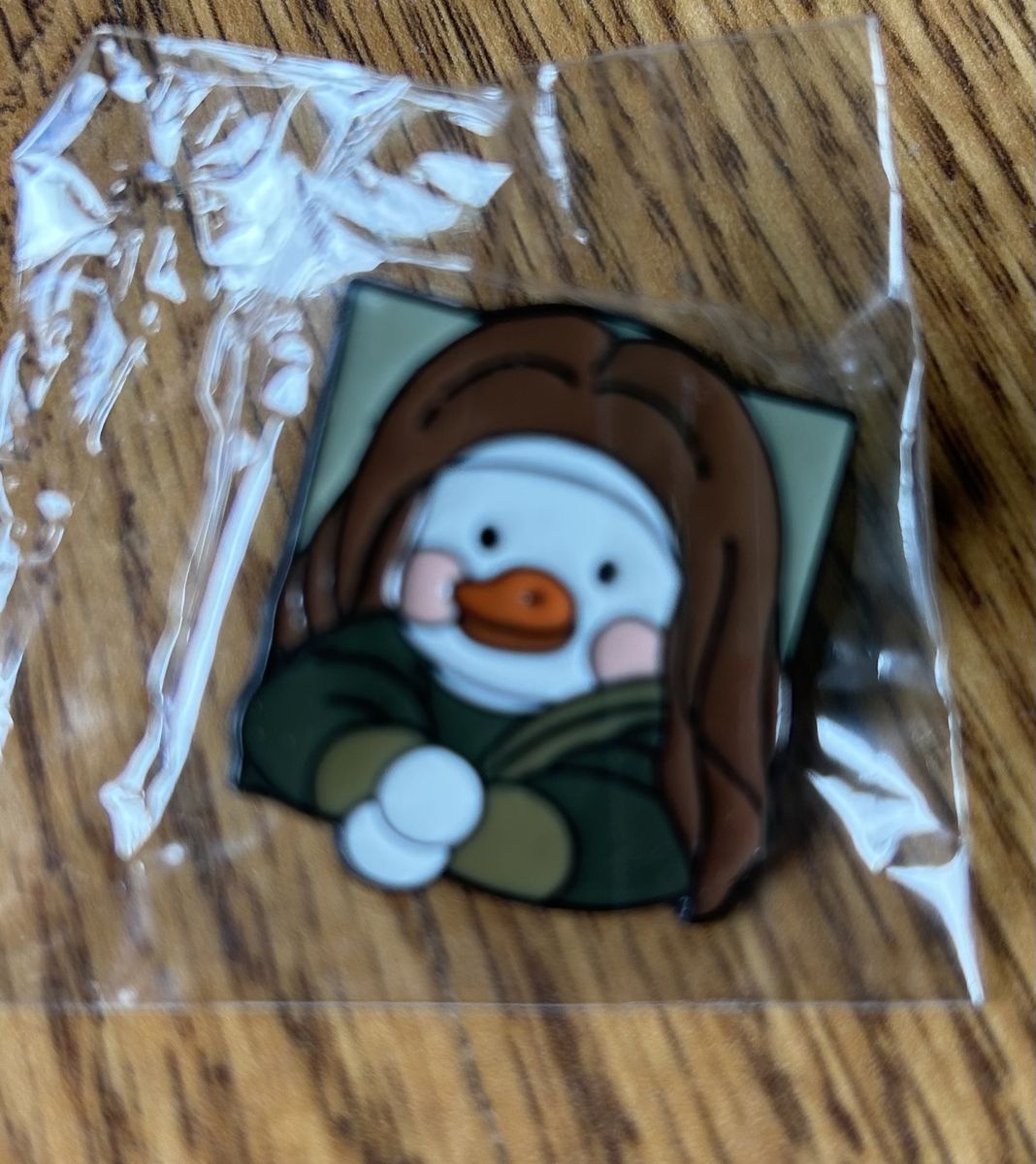 Mona Lisa Duck Art Enamel Pin - Unused Novelty Collectible