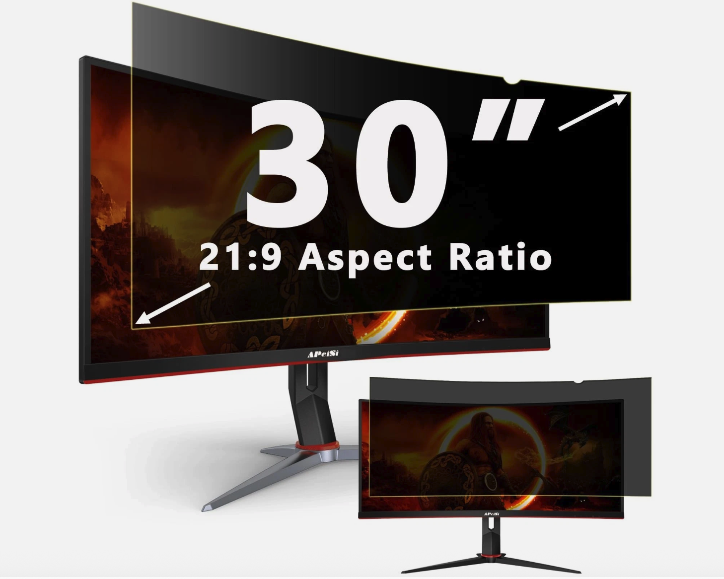 30" Privacy Screen Filter 21:9 Ultrawide Monitor Anti Spy Blue Light