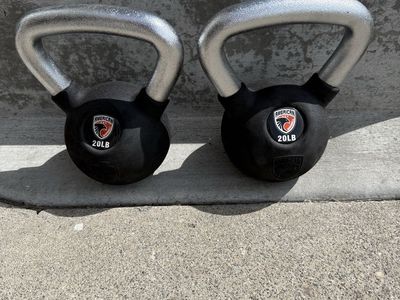 New American Barbell Urethane Kettlebell Set 20 pounds each 40 total
