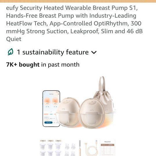 Eufy wearable breast pump,  BRAND NEW