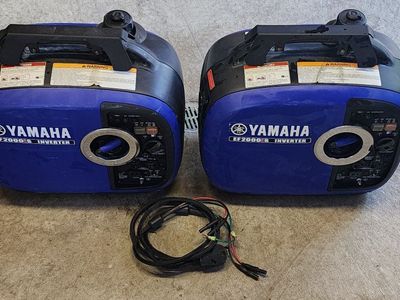 Yamaha EF2000iS Inverter Generators (Pair) with Parallel Cable - Portable Power
