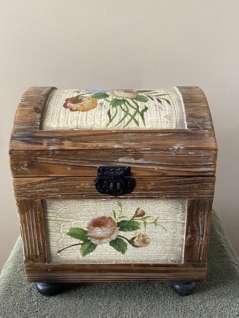 Vintage wooden trunk