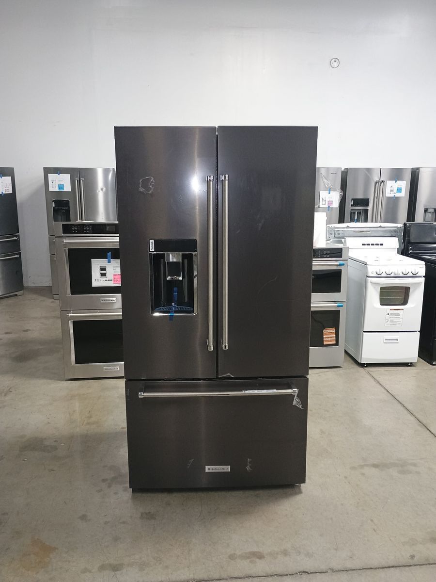 NEW KITCHENAID BLACK STAINLESS COUNTER DEPTH FRENCH DOOR