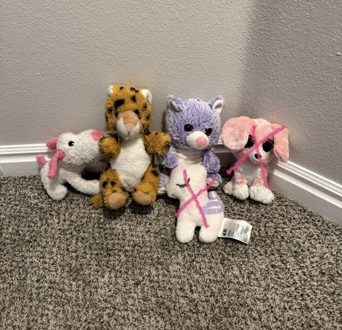 Stuffies $0,50c each