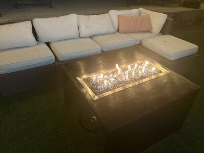 Custom Built Propane Or Natural Gas Fire Table