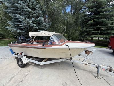 Classic Motorboat with Trailer and Outboard Motor - Ready for Use