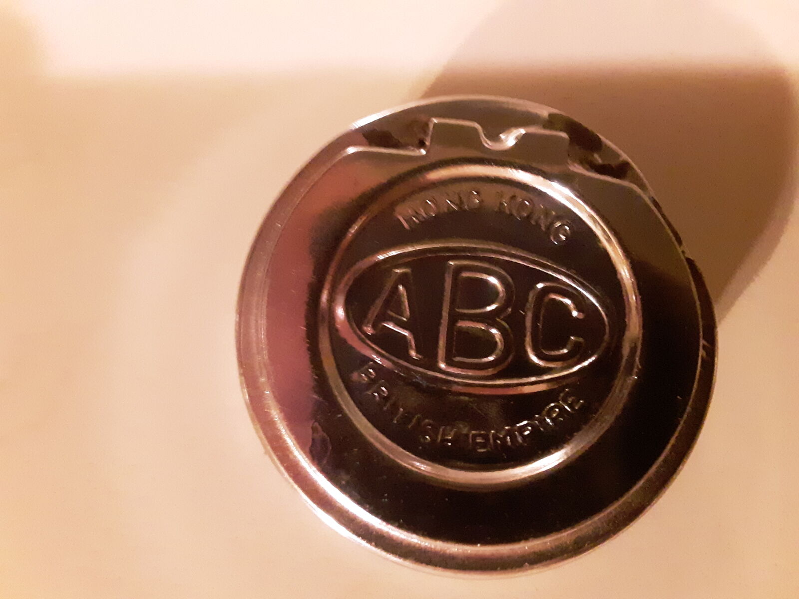 Vintage ABC Hong Kong British Empire Flashlight Battery Cap