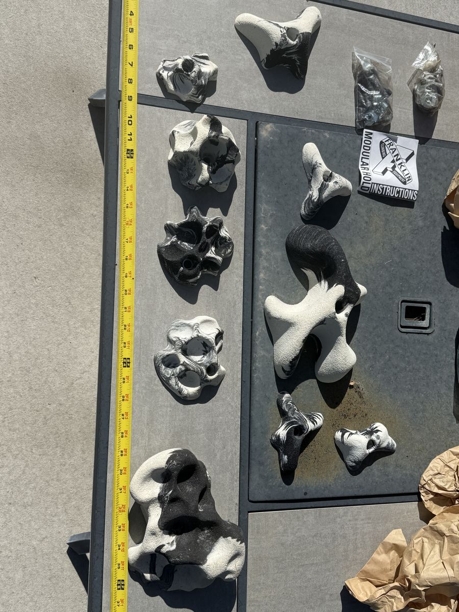 New Franklin Climbing wall holds and slackline