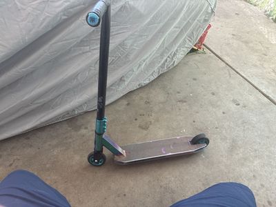 Unbranded Stunt Scooter - Teal/Purple/Black - Freestyle Kick Scooter for Tricks and Riding mongoose