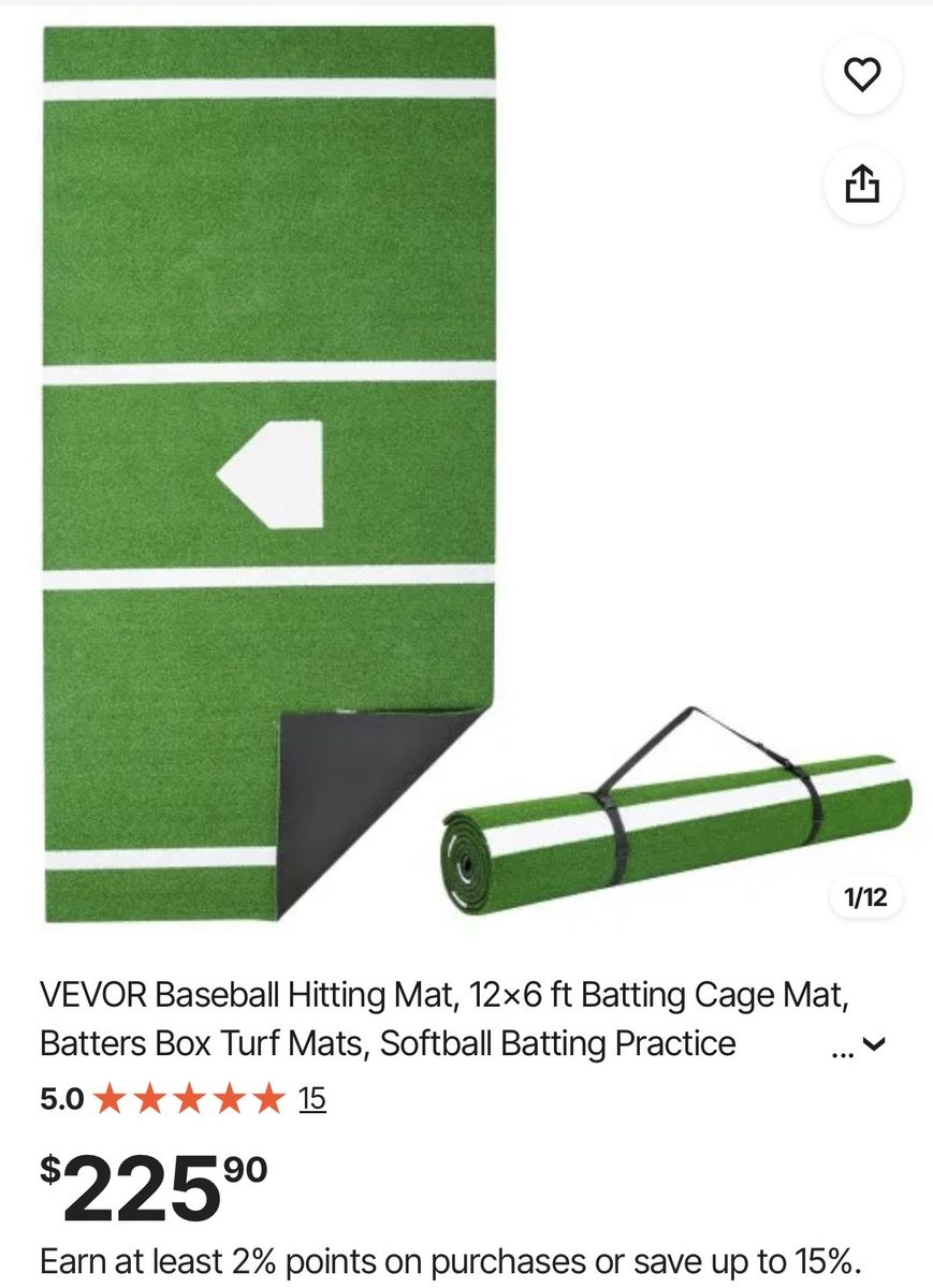 Baseball Hitting Mat