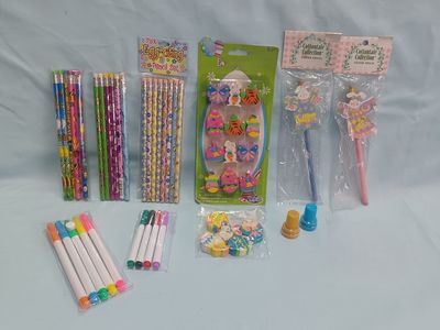 New! Easter Pencils, Markers, Erasers, and Stampers Stationery Set