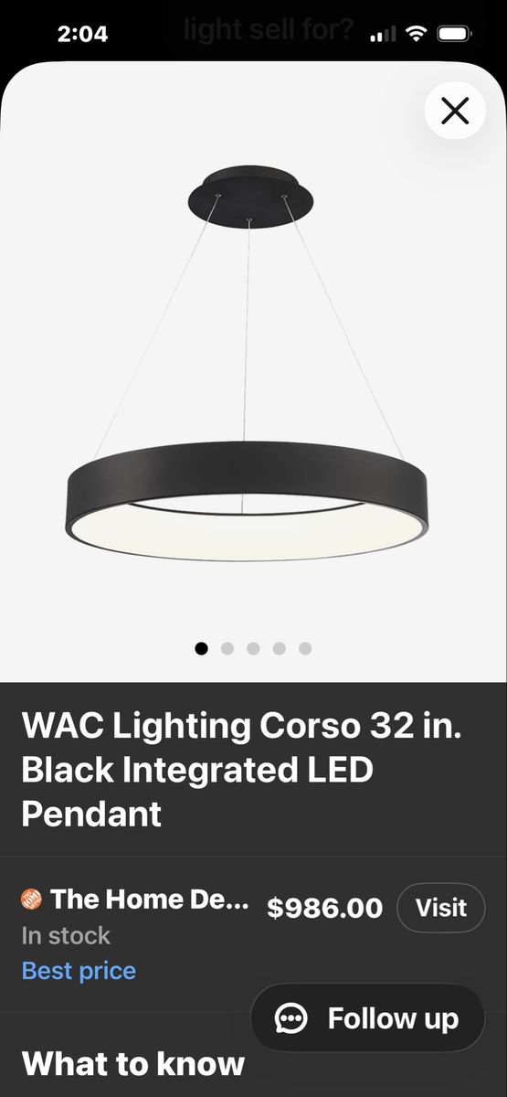 New Pendant Light