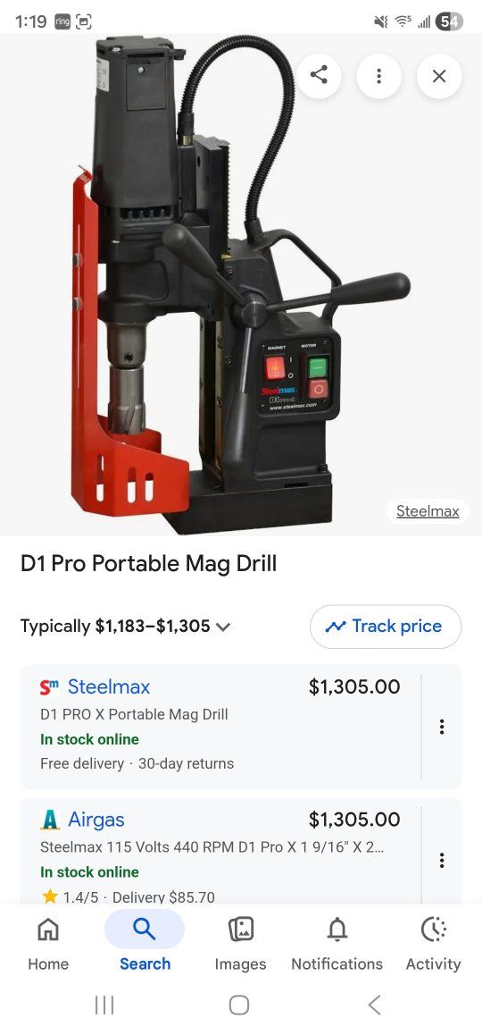D1 pro portable mag drill