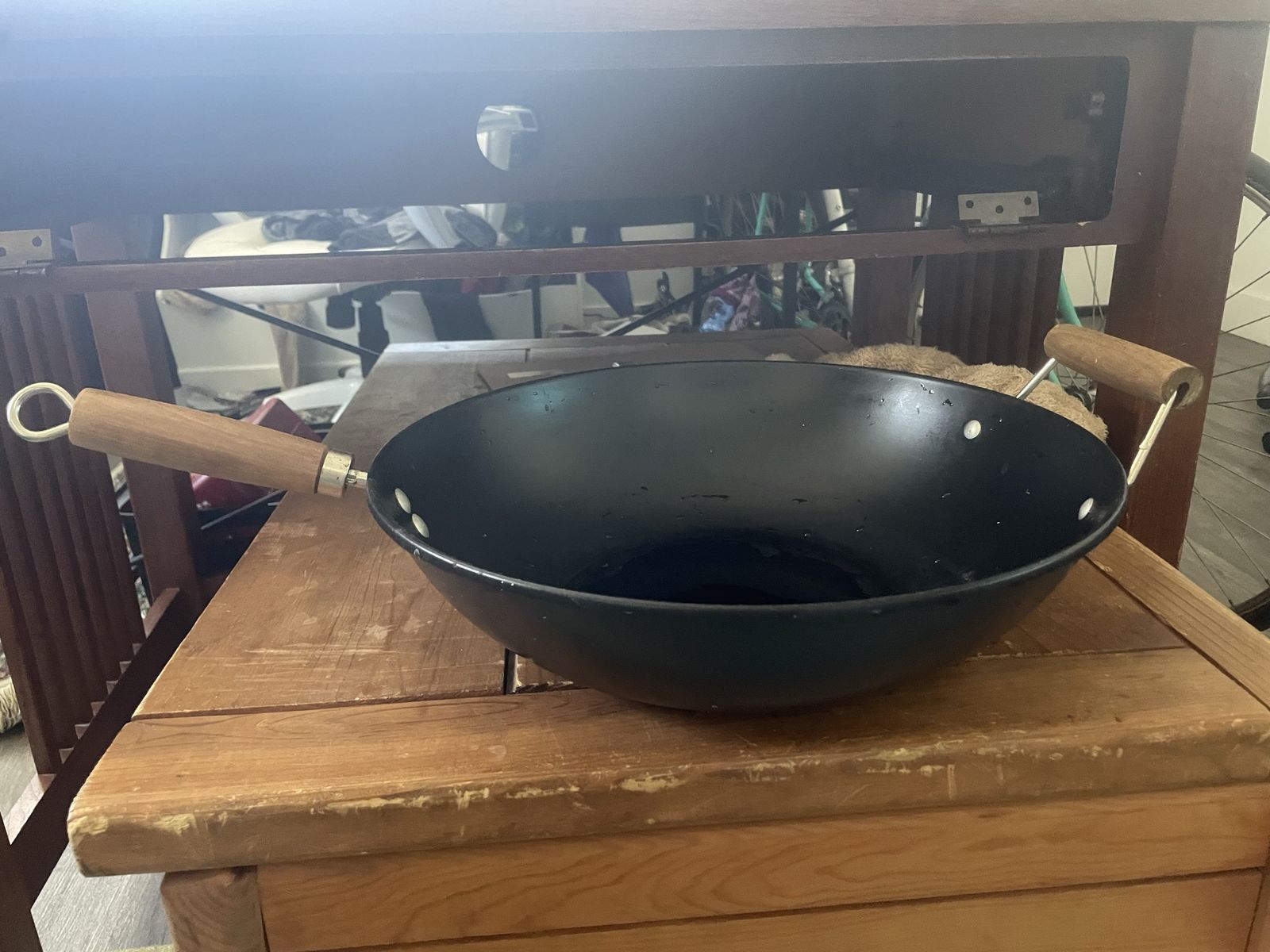 14” Coated Metal Wok