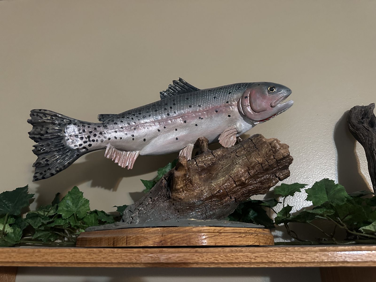 Hand Carved and Painted Rainbow Trout