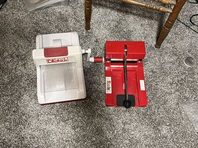 Huge Sizzix Lot: Big Shot & Original Red Die-Cutting Machines with Large Collection of Dies, two bags