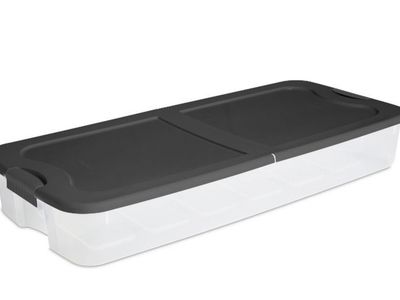 Sterlite 74Qt Storage Tote, Under Bed Storage