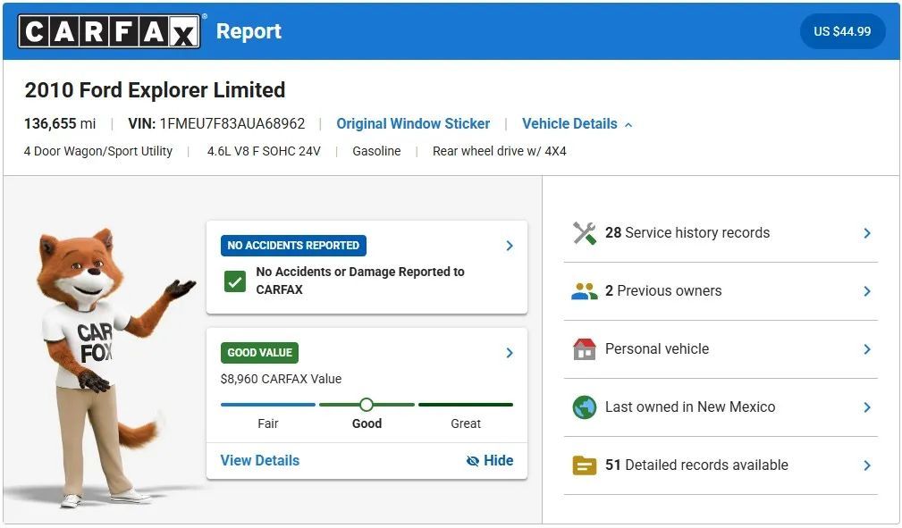 2010 Ford Explorer Limited