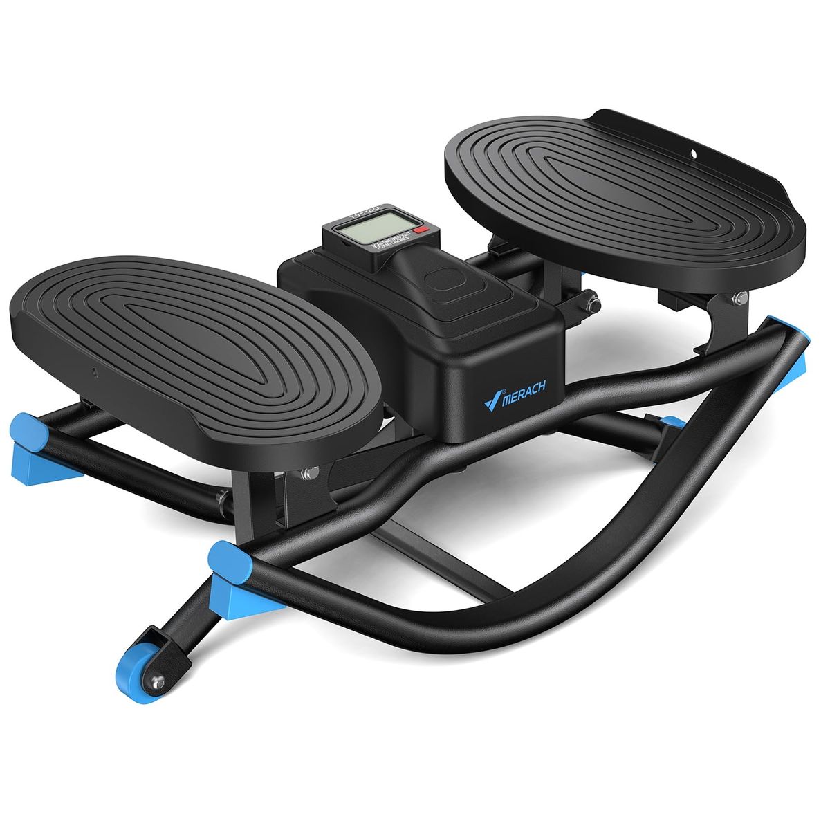 MERACH 3D Rocking Glide Mini Stepper with Display - Low Impact, Knee-Kind Exercise Machine