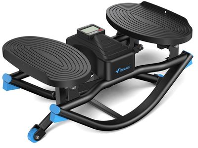 MERACH 3D Rocking Glide Mini Stepper with Display - Low Impact, Knee-Kind Exercise Machine