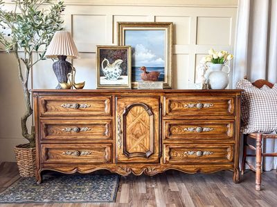 *FREE DELIVERY* Vintage Drexel French Provincial Oak Credenza