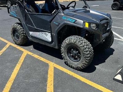 Polaris RZR 570 EPS Side-by-Side UTV - Grey/Blue - Roof & Accessories