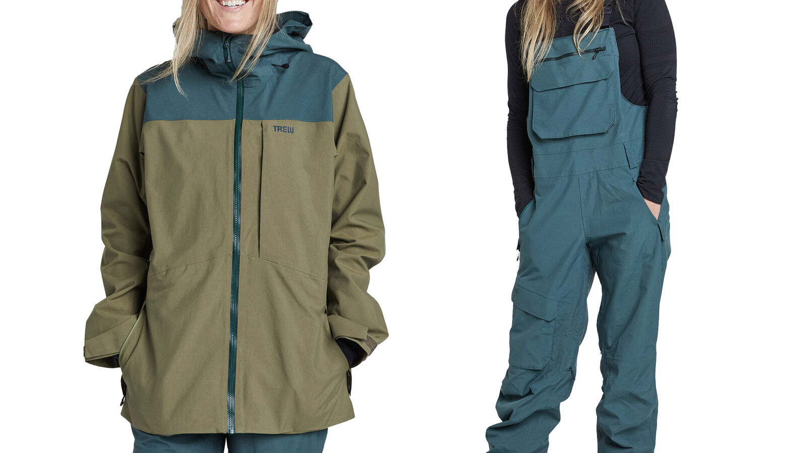 Medium Trew Women’s Ski Bib and Jacket Kit