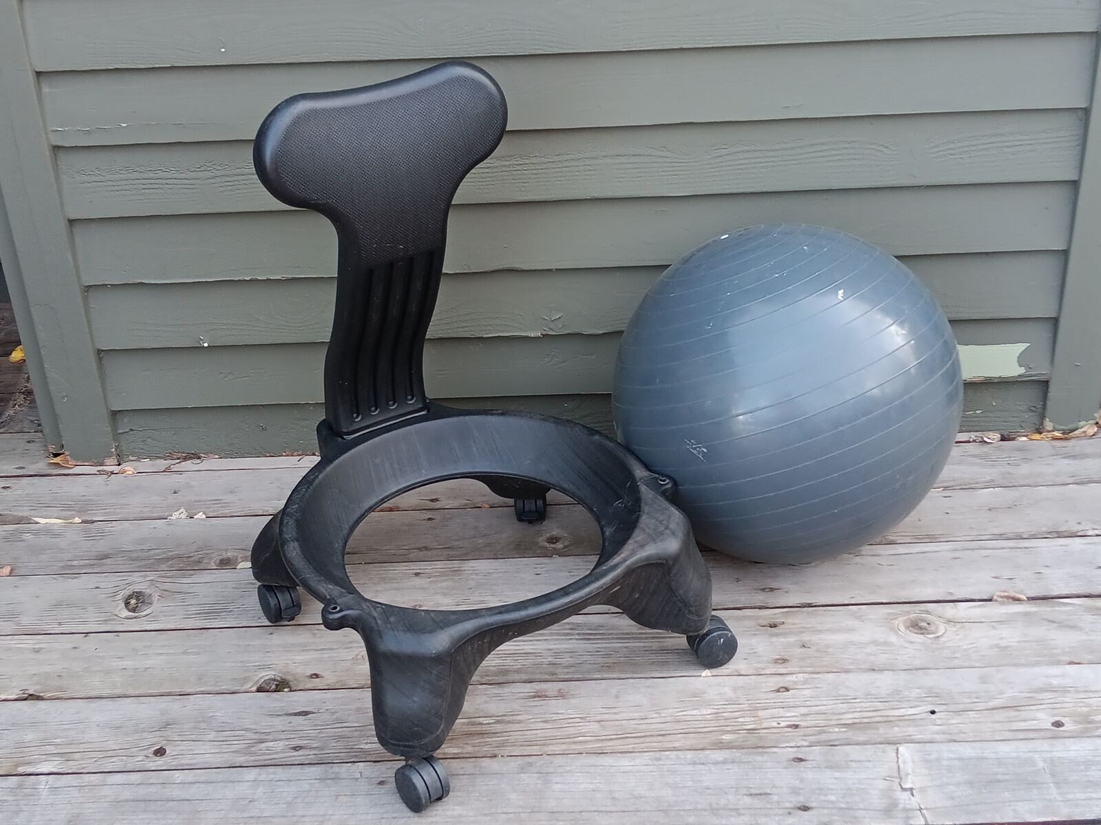Gaiam exercise ball and chair