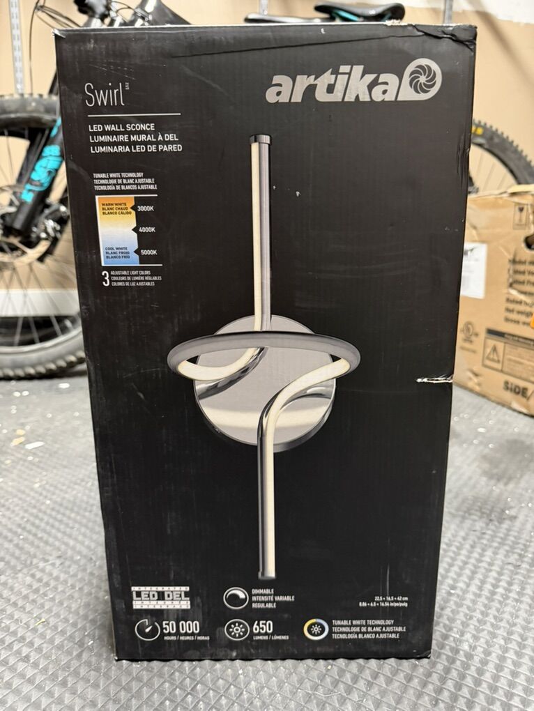 Artika Swirl LED Wall Sconce – New in Box