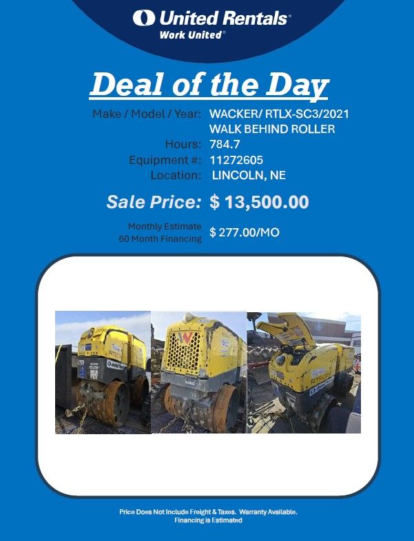 Wacker roller 36"  RTLX