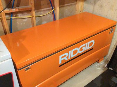 RIDGID Tool Box, Storage Chest, Site Box, Job Box, Gang Box.