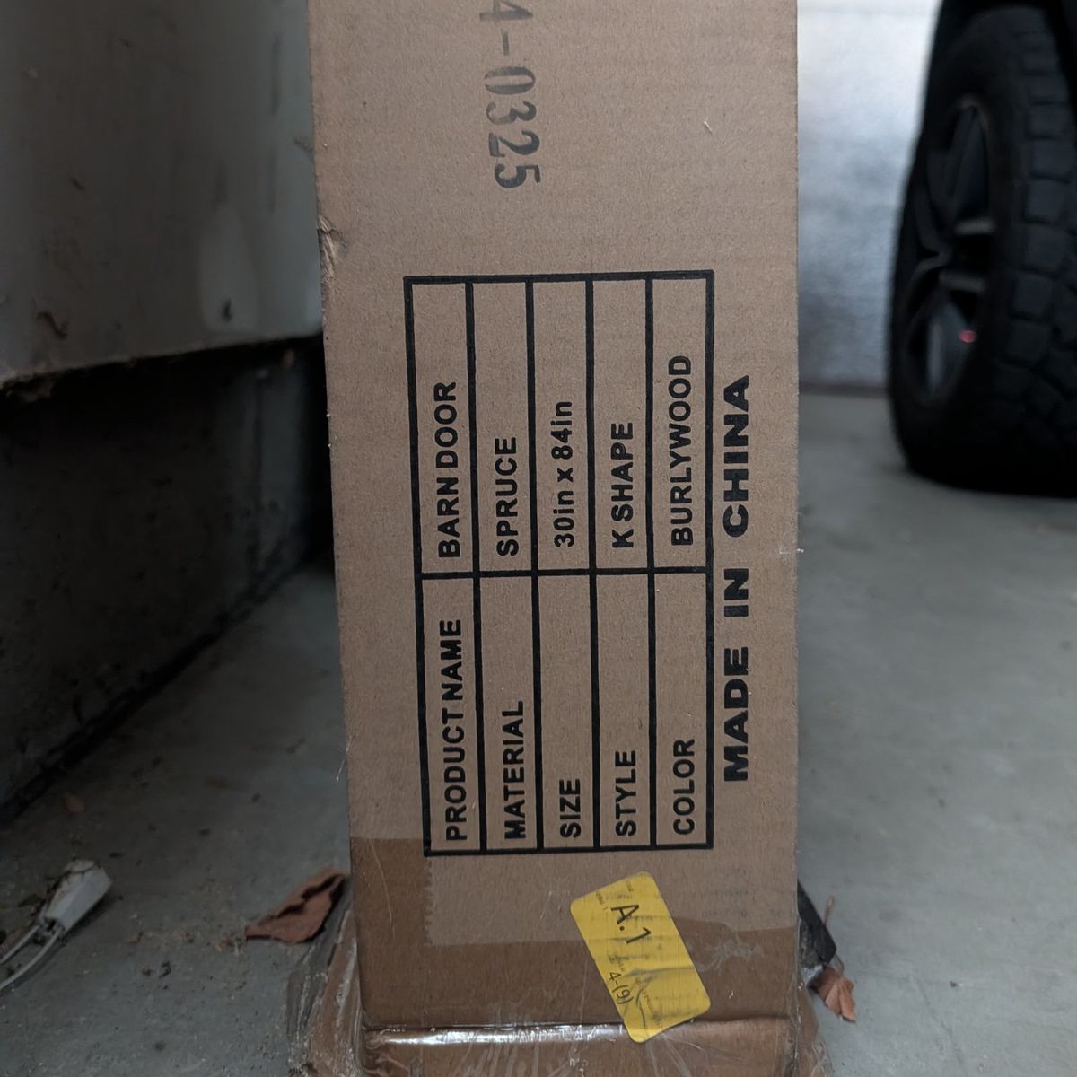 30x84 spruce wood barn door