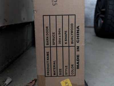 30x84 spruce wood barn door