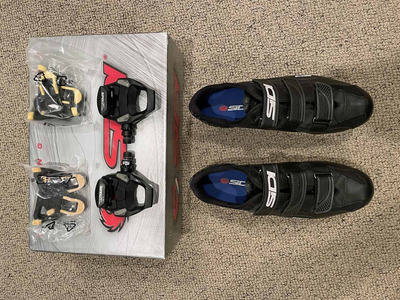 SIDI Road Shoes and Shimano PD RS-500 Pedals