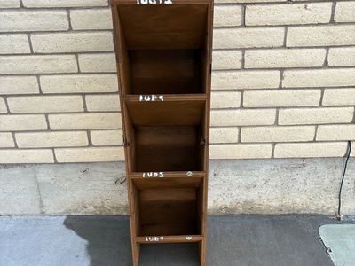 Vintage Wooden 5-Tier Display Shelf Stand for Retail Store or Home Decor