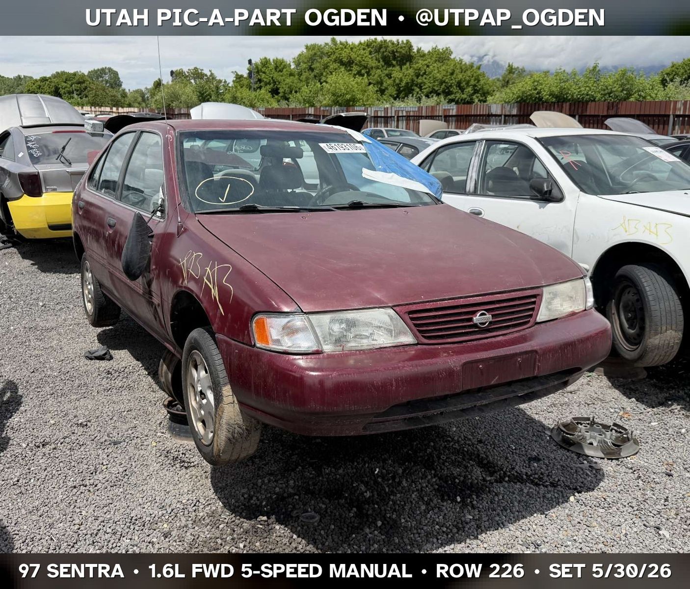 1997 Nissan Sentra Parts - UTPAP Ogden