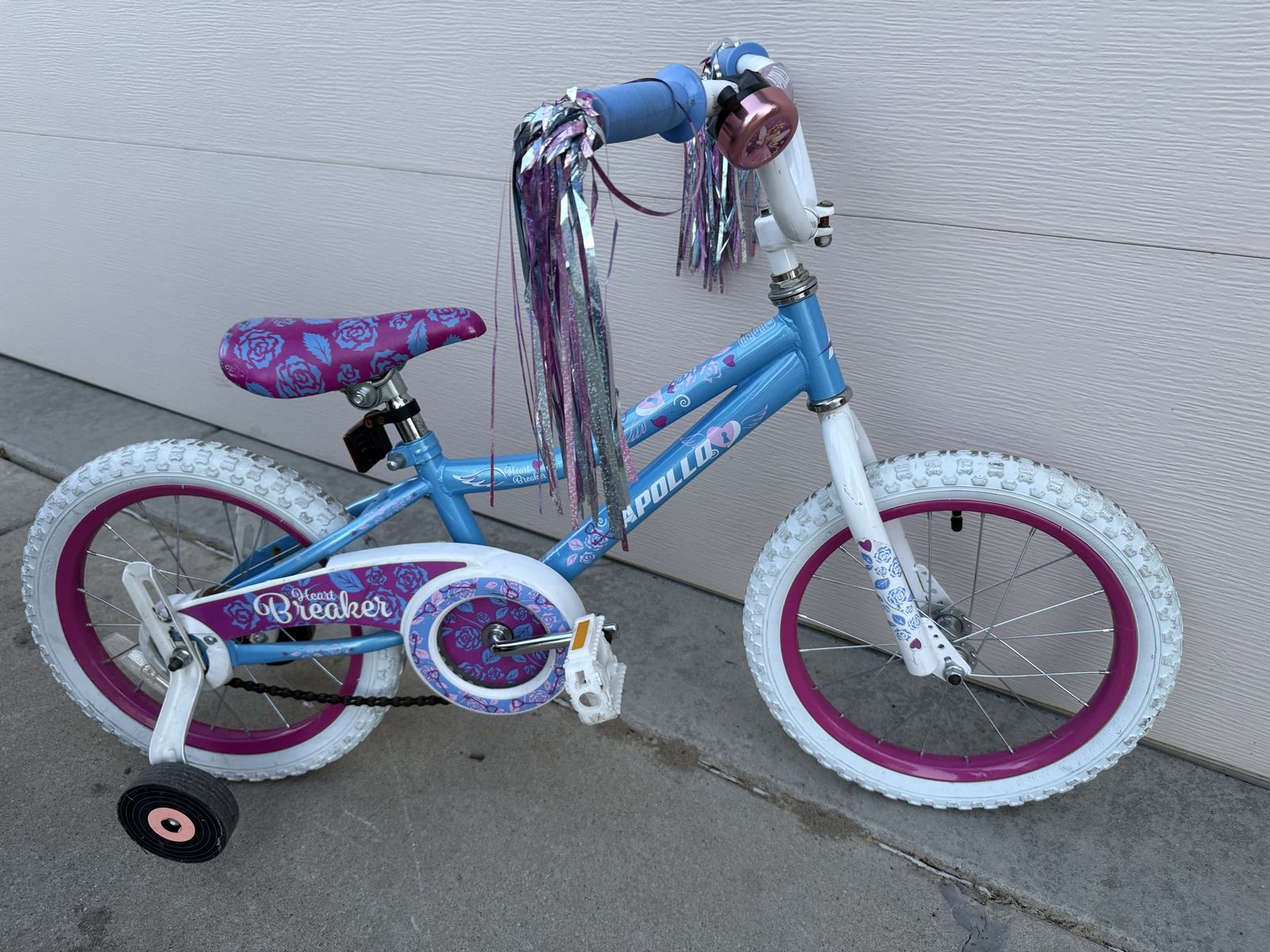 Kids 16” bike with training wheels
