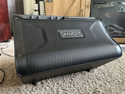 Simmons DA2108 8” 100W Advanced Drum Amp & LiveWire stereo cable — high end practice amp true stereo