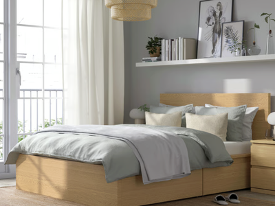 Malm Queen Bed Frame with 2 Drawers