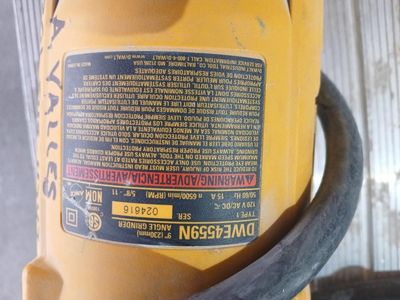 Dewalt grinder