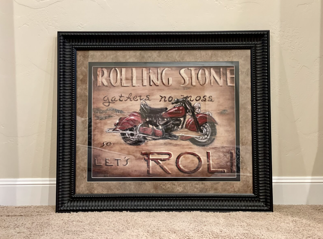 Framed Motorcycle Artwork