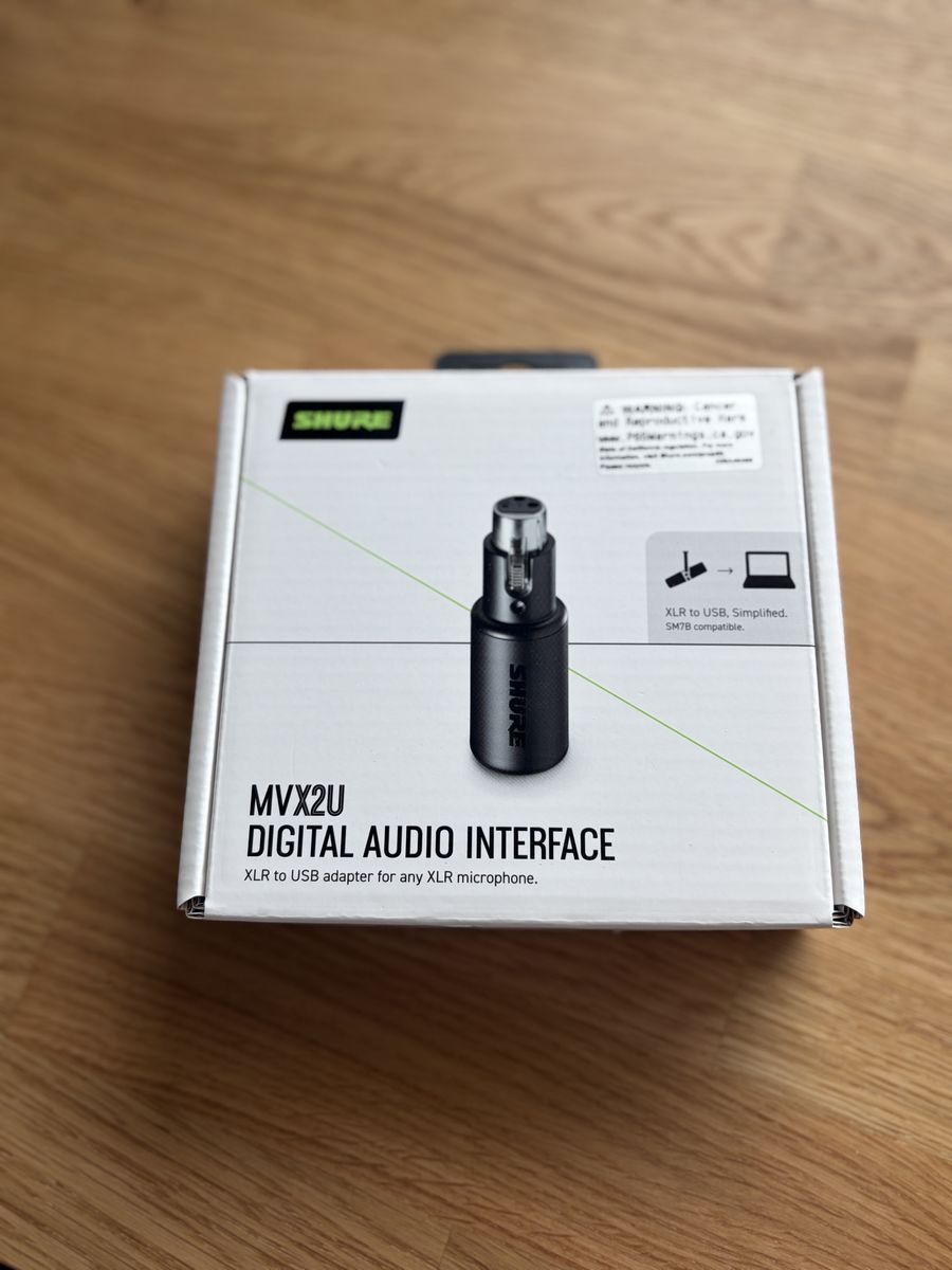 Shure MVX2U Digital Audio Interface - XLR to USB-C