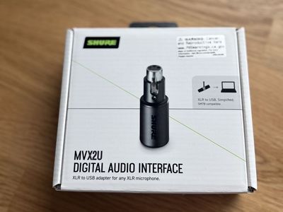 Shure MVX2U Digital Audio Interface - XLR to USB-C