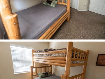 Log Bunk bed
